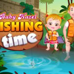 Baby Hazel Fishing Time