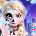 Elsa Halloween Party Tattoo