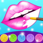 Glitter Lips Coloring Game