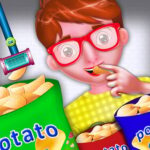 Potato Chips Food Factory Game