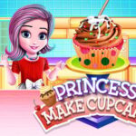 PRINCESS MAKE CUP CAKE