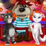 Talking Tom And Angela Halloween Party