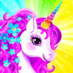 Unicorn Dress Up like Princess