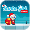 Santa Girl Running